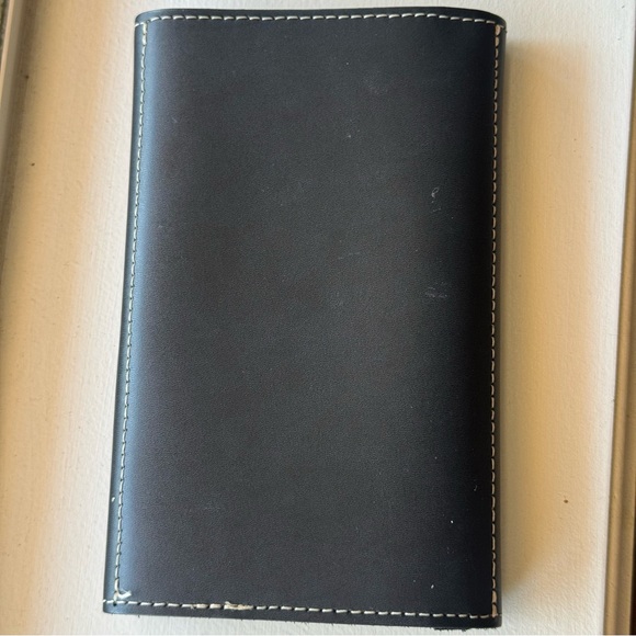 NEW HARLEY DAVIDSON NWOT Black Leather Road Guide Wallet with Compass - Picture 7 of 10